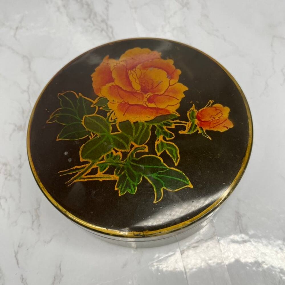 Vintage Chinese Rose Trinket Box